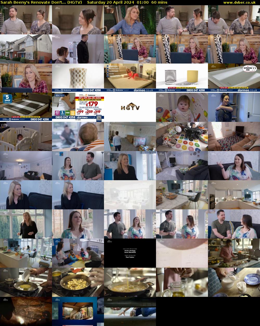 Sarah Beeny's Renovate Don't... (HGTV) Saturday 20 April 2024 01:00 - 02:00