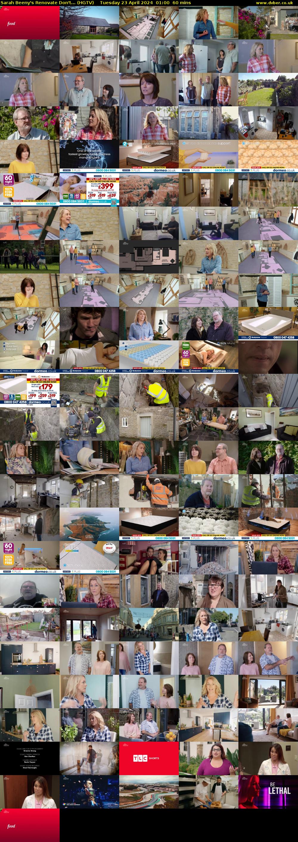Sarah Beeny's Renovate Don't... (HGTV) Tuesday 23 April 2024 01:00 - 02:00