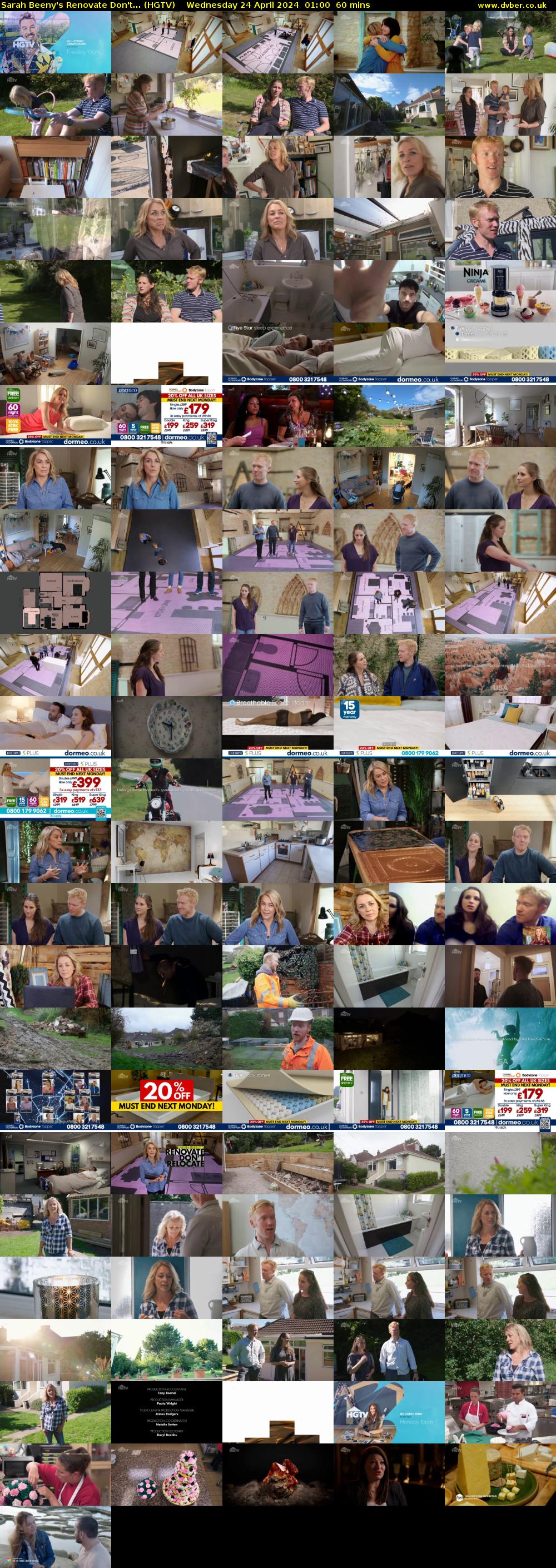 Sarah Beeny's Renovate Don't... (HGTV) Wednesday 24 April 2024 01:00 - 02:00