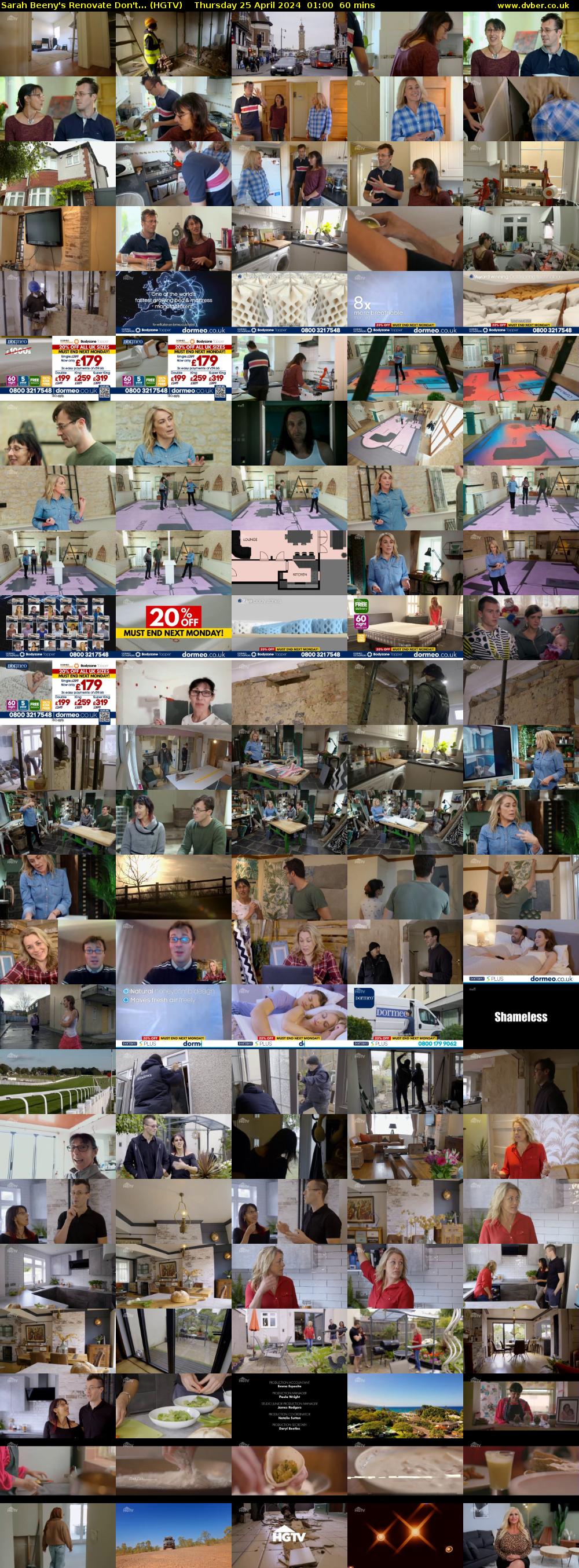 Sarah Beeny's Renovate Don't... (HGTV) Thursday 25 April 2024 01:00 - 02:00