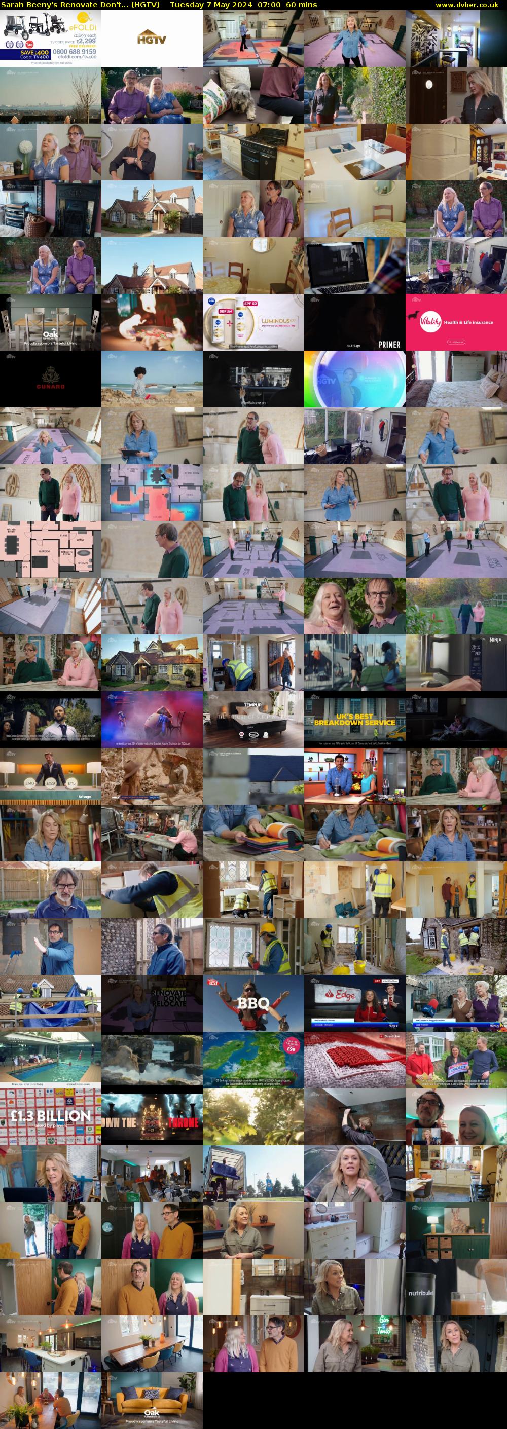 Sarah Beeny's Renovate Don't... (HGTV) Tuesday 7 May 2024 07:00 - 08:00