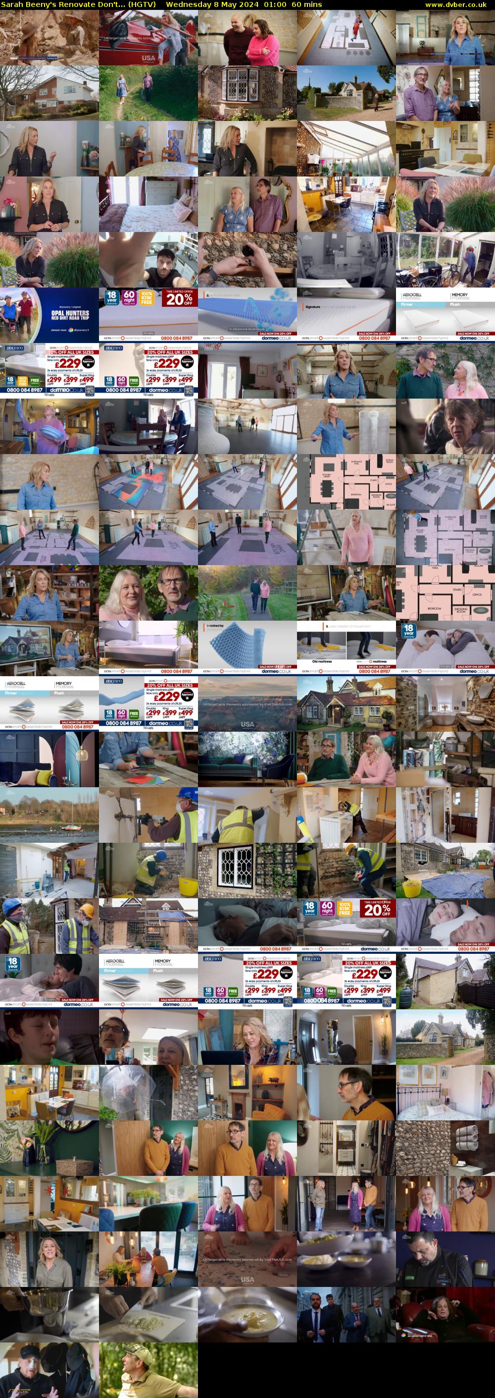 Sarah Beeny's Renovate Don't... (HGTV) Wednesday 8 May 2024 01:00 - 02:00