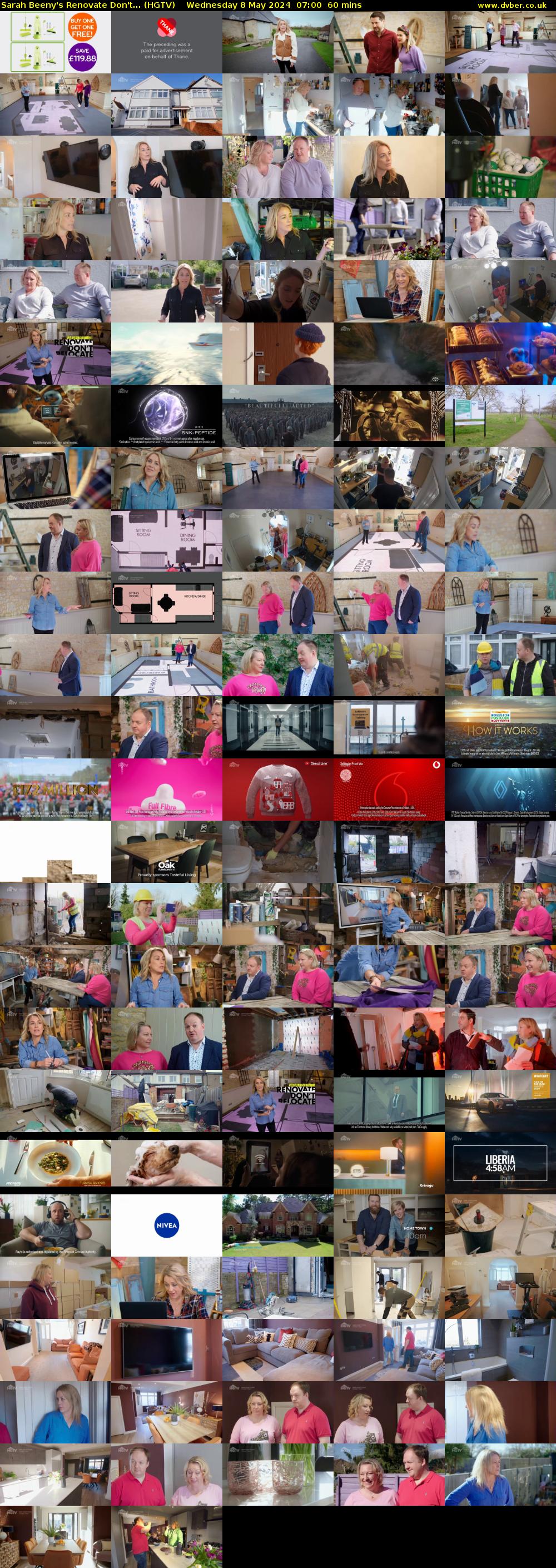 Sarah Beeny's Renovate Don't... (HGTV) Wednesday 8 May 2024 07:00 - 08:00