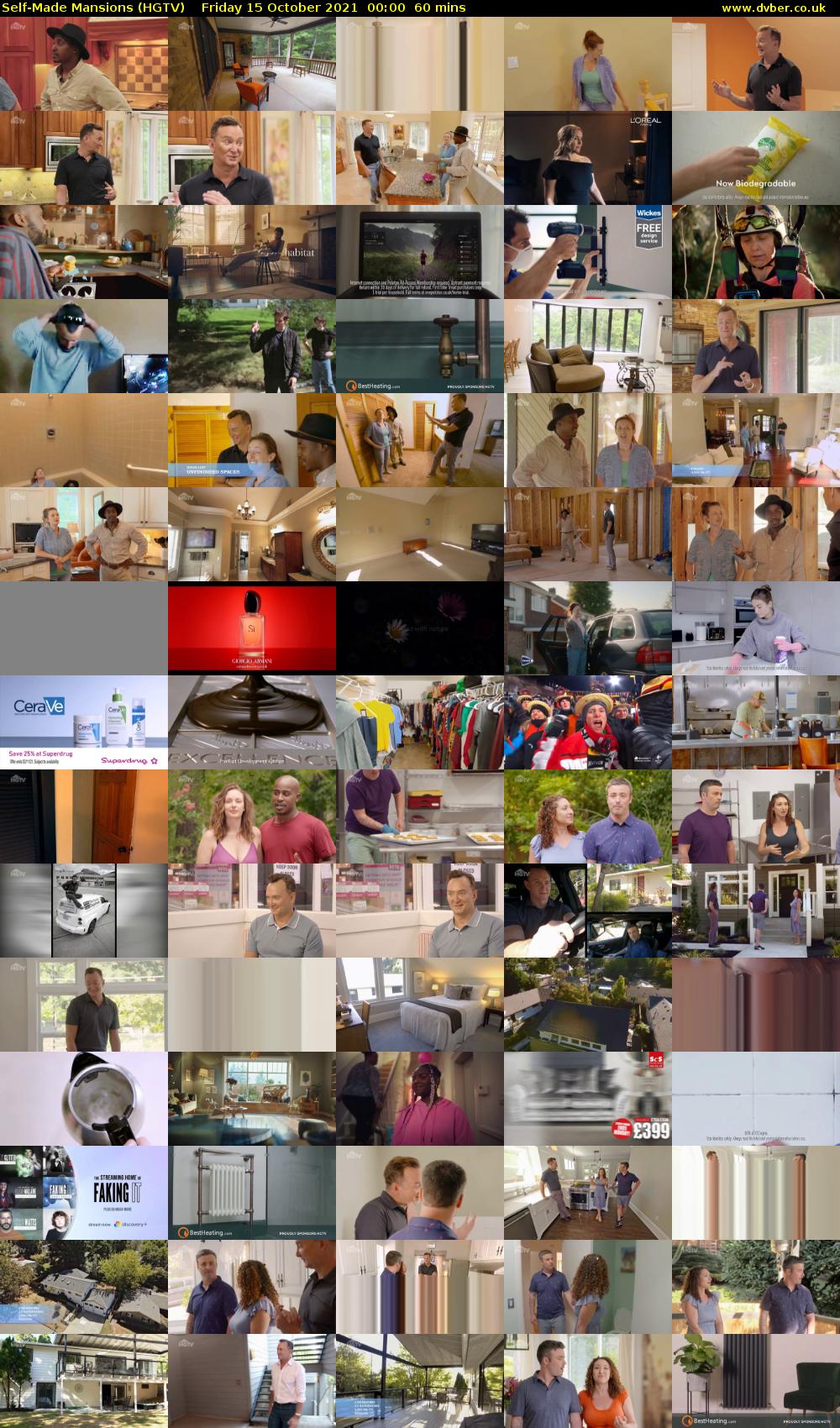 Self-Made Mansions (HGTV) Friday 15 October 2021 00:00 - 01:00
