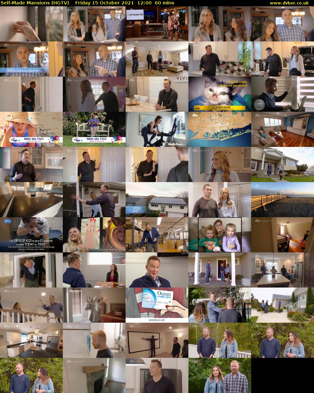 Self-Made Mansions (HGTV) Friday 15 October 2021 12:00 - 13:00