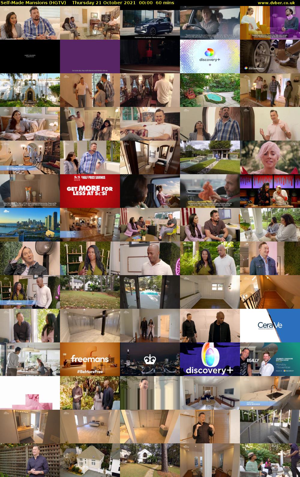 Self-Made Mansions (HGTV) Thursday 21 October 2021 00:00 - 01:00