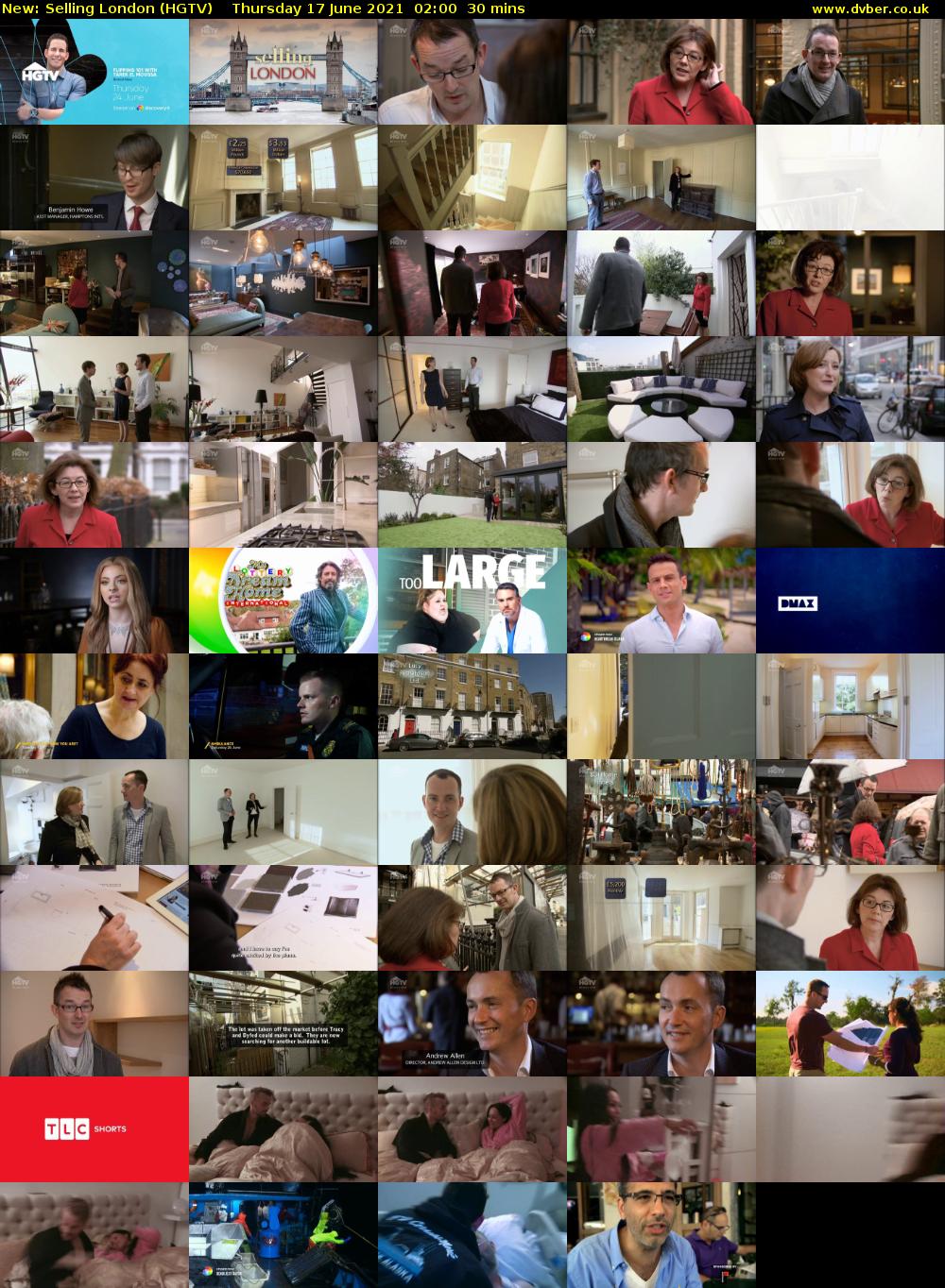 Selling London (HGTV) Thursday 17 June 2021 02:00 - 02:30