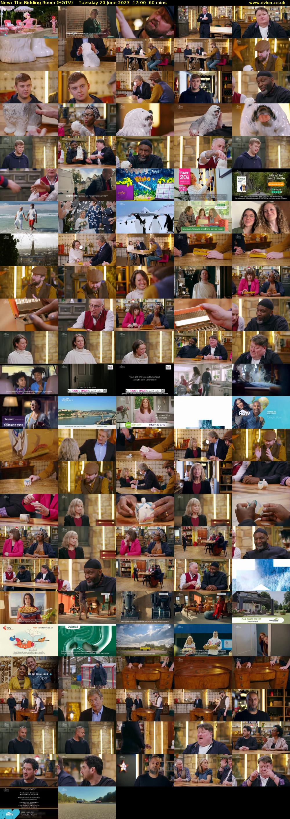 The Bidding Room (HGTV) Tuesday 20 June 2023 17:00 - 18:00