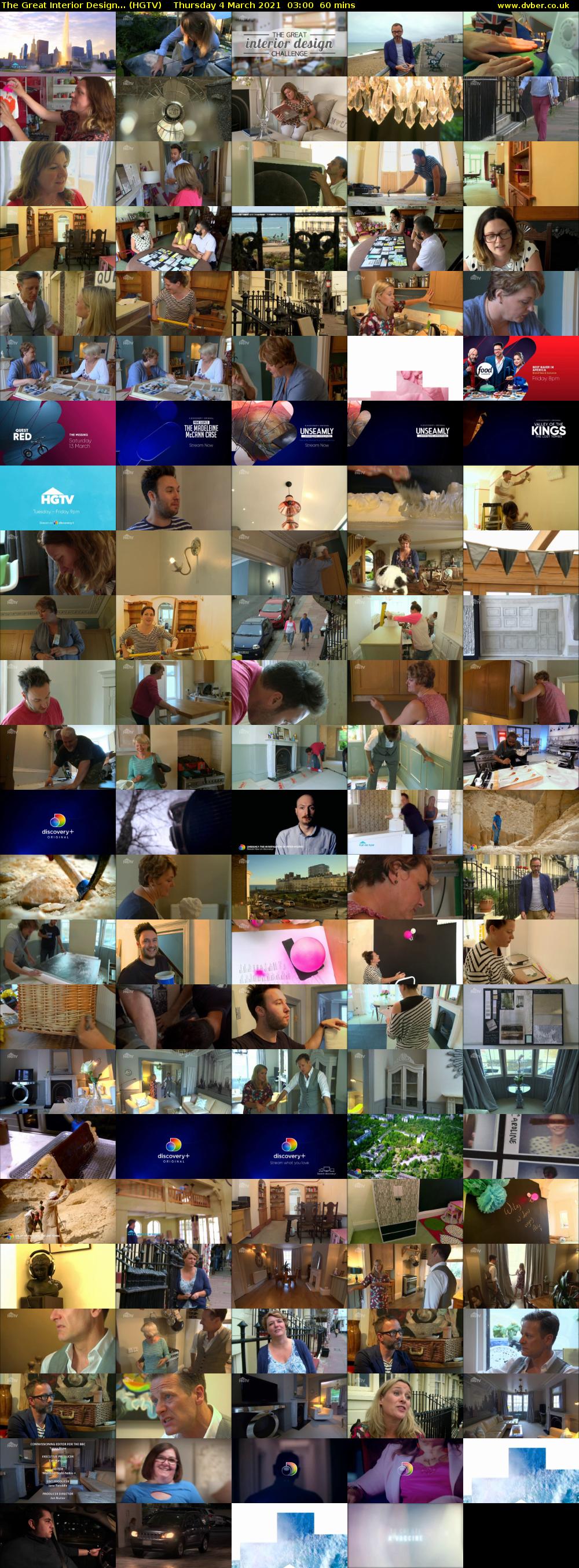 The Great Interior Design... (HGTV) Thursday 4 March 2021 03:00 - 04:00