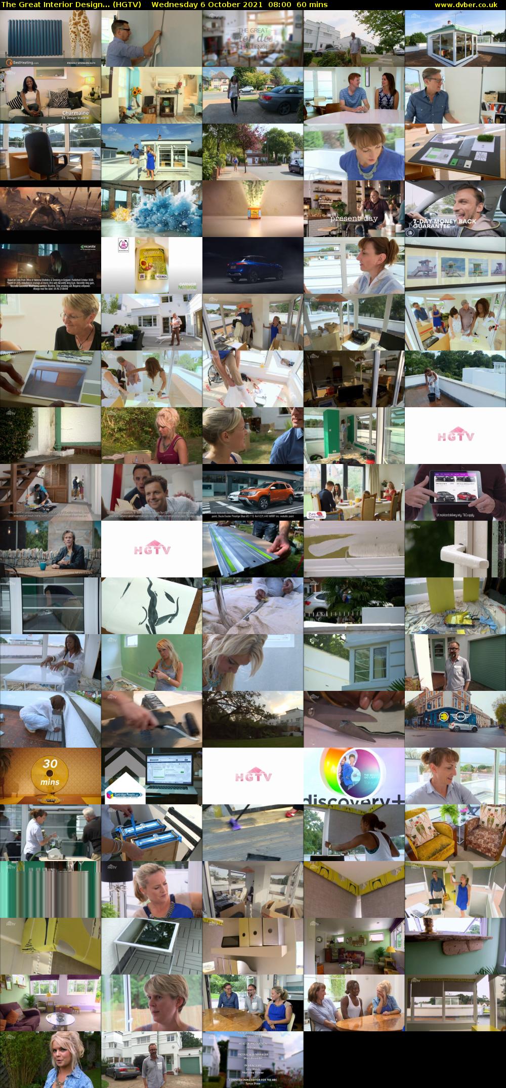 The Great Interior Design... (HGTV) Wednesday 6 October 2021 08:00 - 09:00