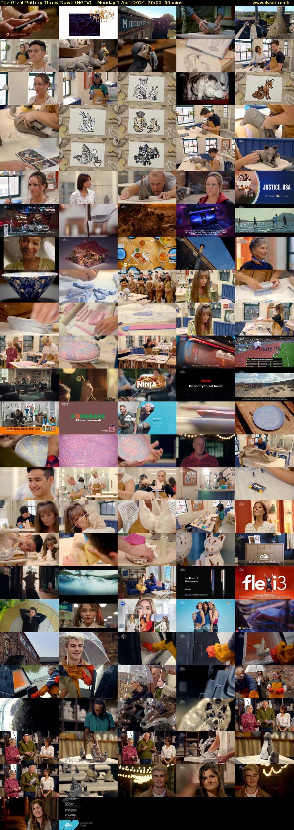 The Great Pottery Throw Down (HGTV) Monday 1 April 2024 20:00 - 21:00