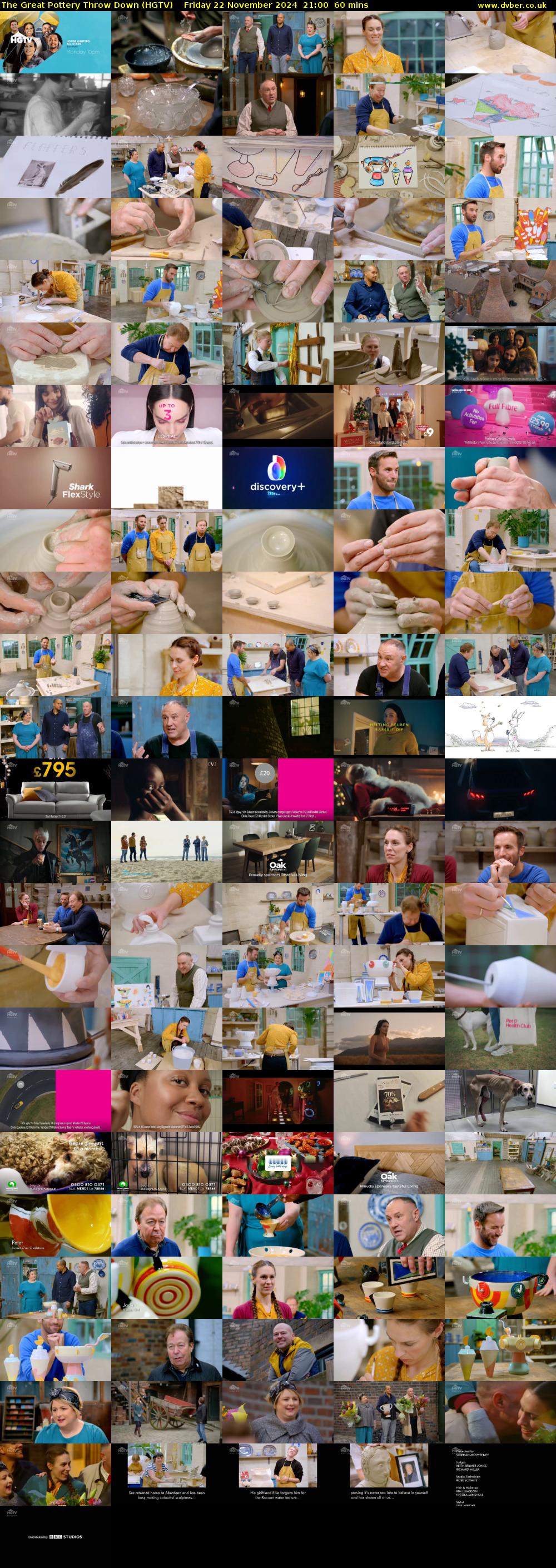 The Great Pottery Throw Down (HGTV) Friday 22 November 2024 21:00 - 22:00