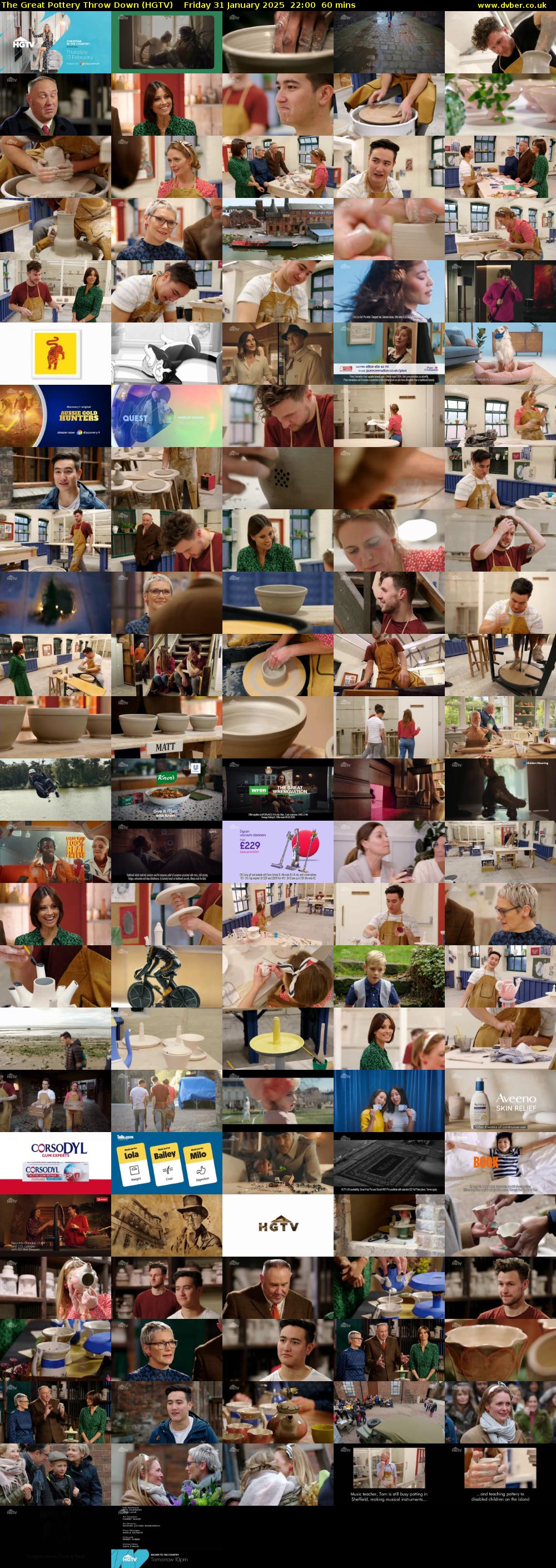 The Great Pottery Throw Down (HGTV) Friday 31 January 2025 22:00 - 23:00