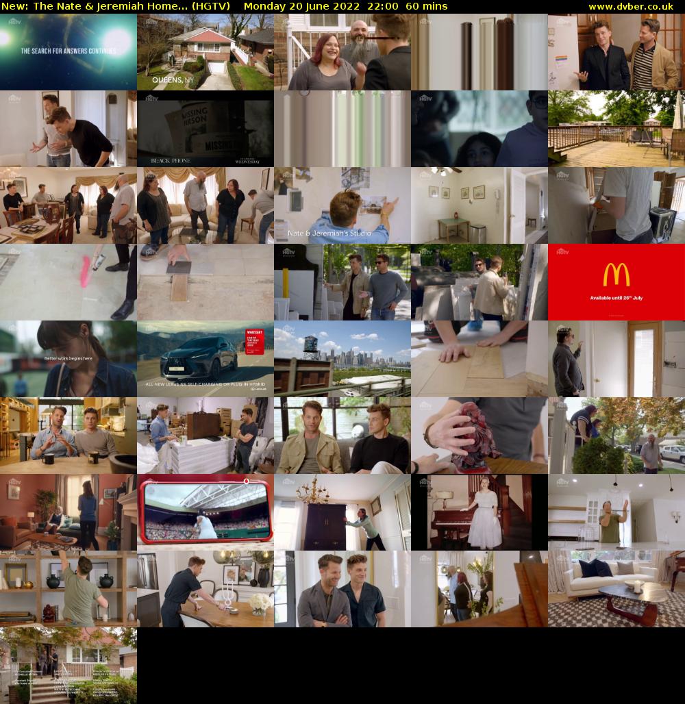 The Nate & Jeremiah Home... (HGTV) Monday 20 June 2022 22:00 - 23:00