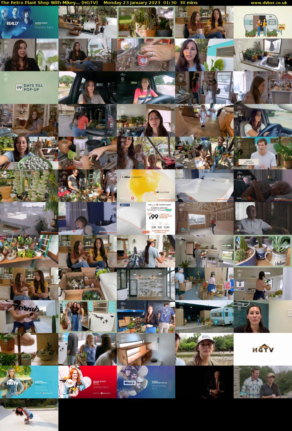 The Retro Plant Shop With Mikey... (HGTV) Monday 23 January 2023 01:30 - 02:00