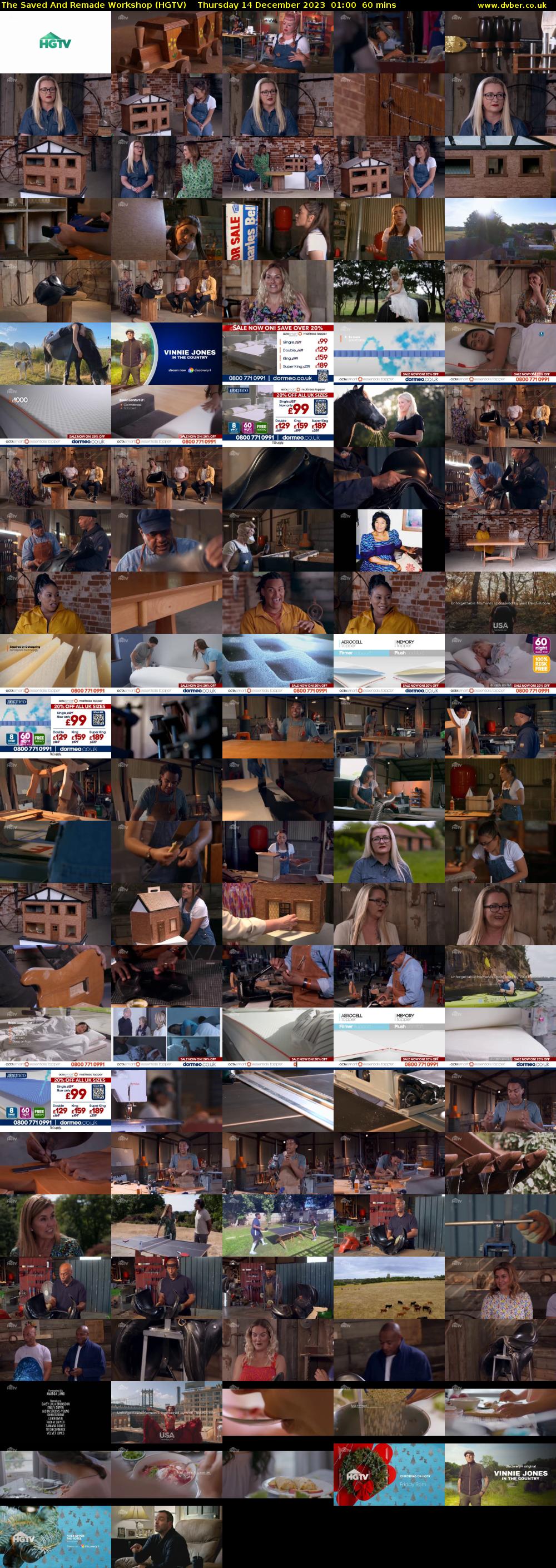 The Saved And Remade Workshop (HGTV) Thursday 14 December 2023 01:00 - 02:00