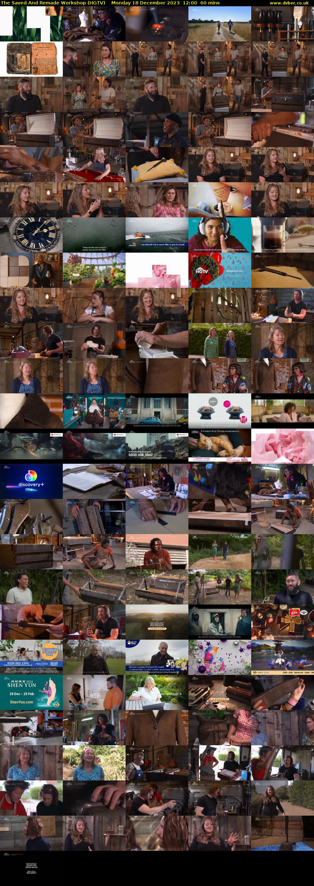 The Saved And Remade Workshop (HGTV) Monday 18 December 2023 12:00 - 13:00
