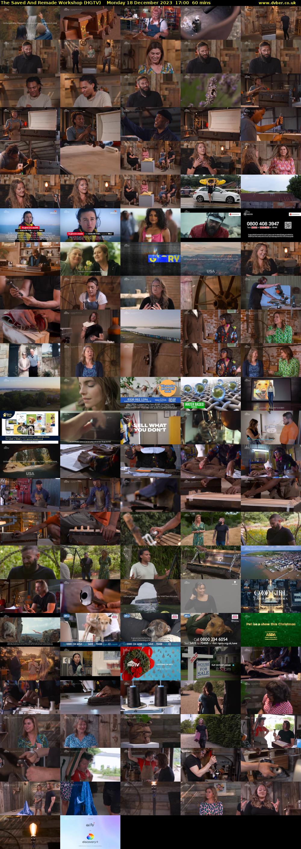 The Saved And Remade Workshop (HGTV) Monday 18 December 2023 17:00 - 18:00