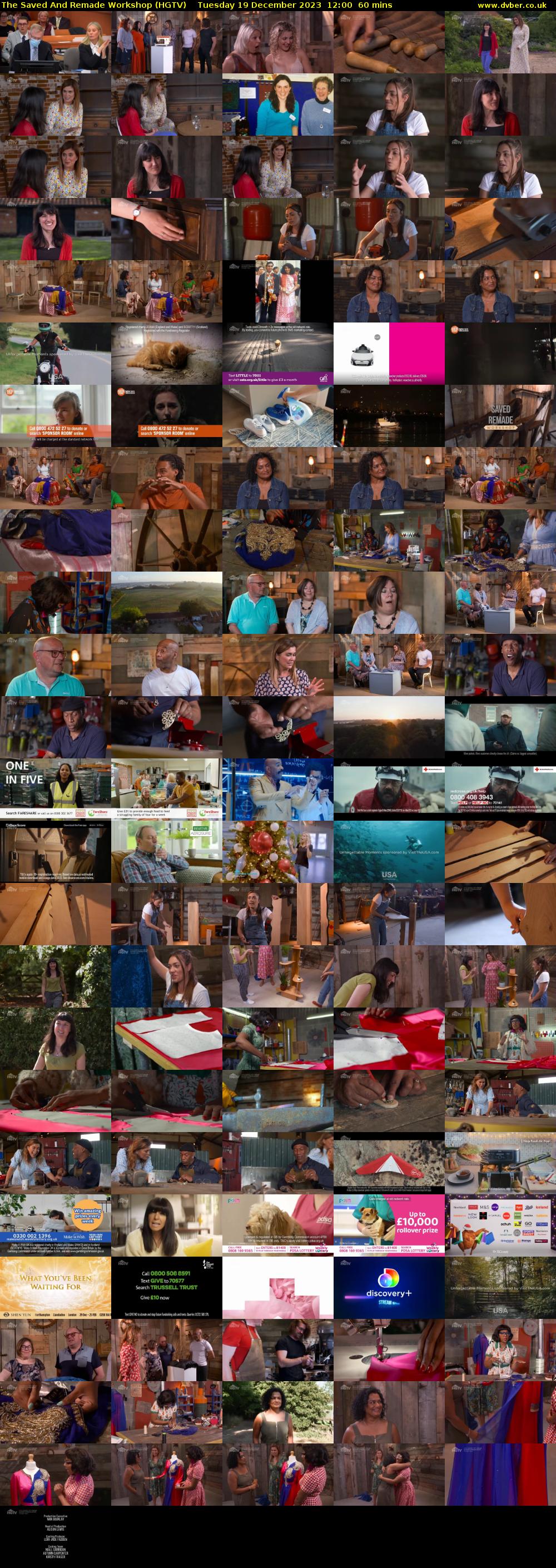 The Saved And Remade Workshop (HGTV) Tuesday 19 December 2023 12:00 - 13:00