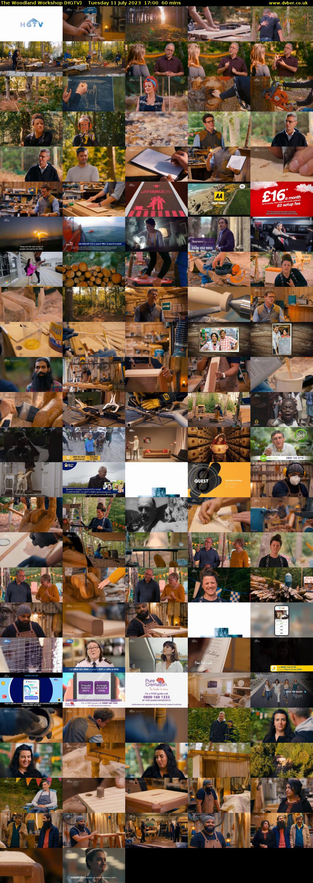 The Woodland Workshop (HGTV) Tuesday 11 July 2023 17:00 - 18:00