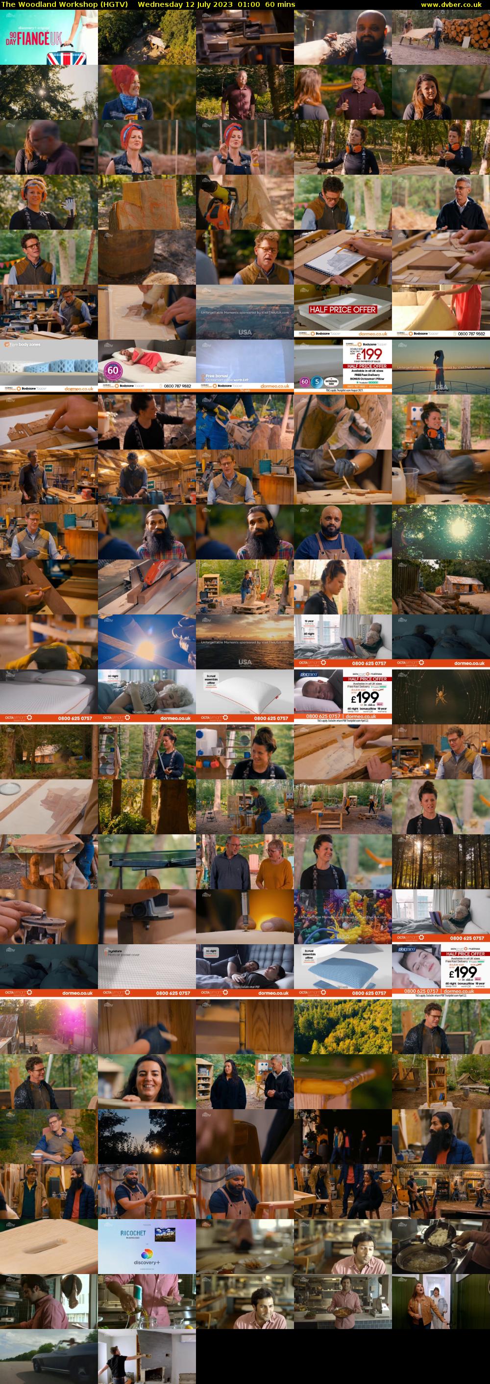 The Woodland Workshop (HGTV) Wednesday 12 July 2023 01:00 - 02:00