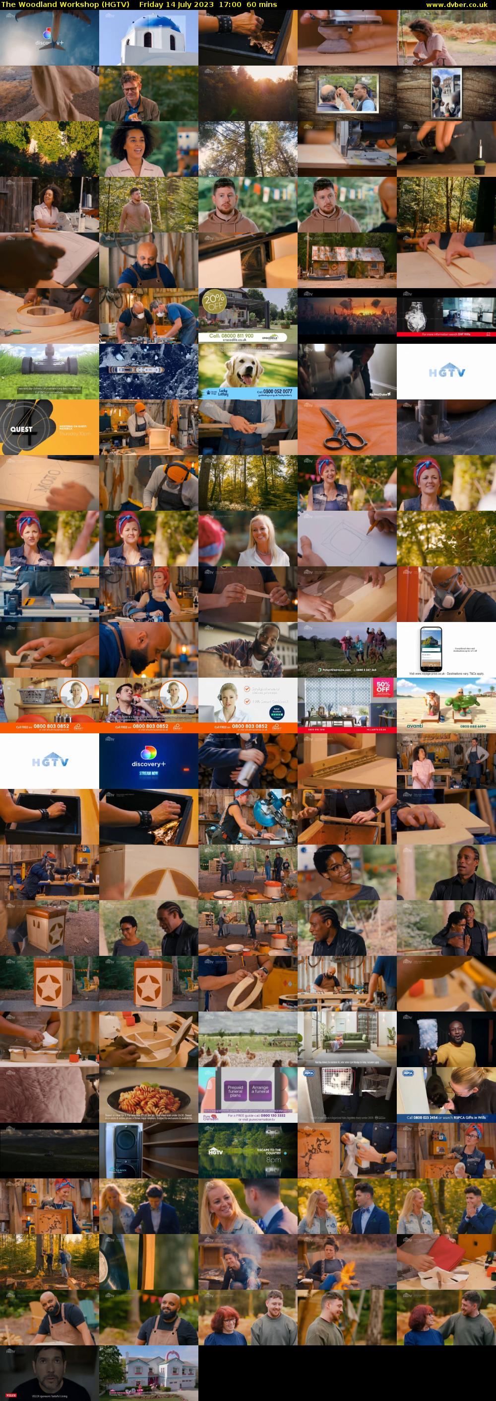 The Woodland Workshop (HGTV) Friday 14 July 2023 17:00 - 18:00