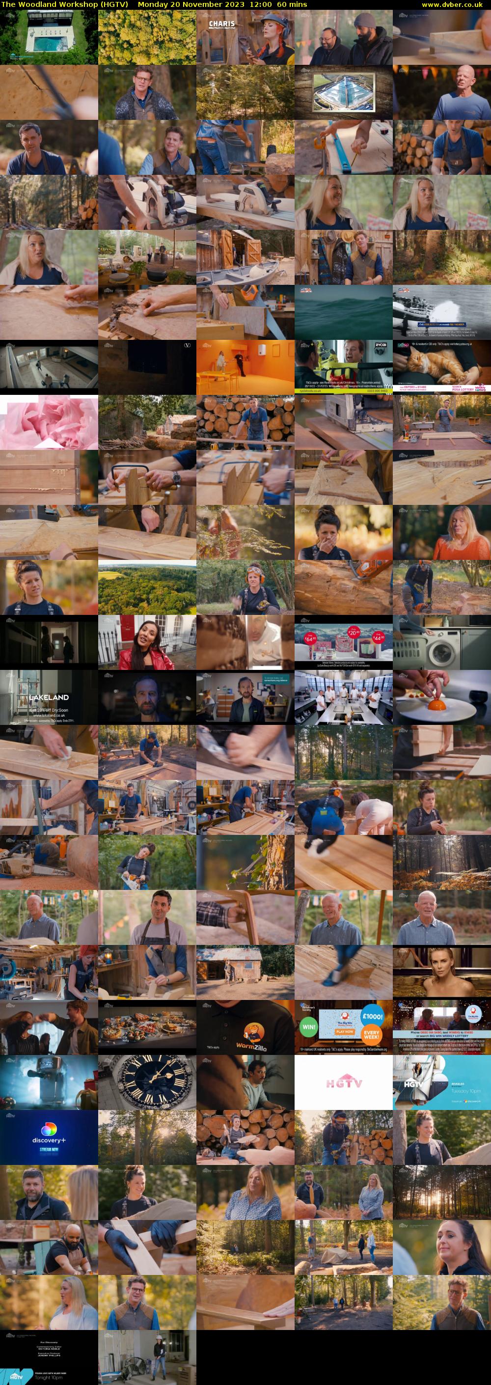 The Woodland Workshop (HGTV) Monday 20 November 2023 12:00 - 13:00