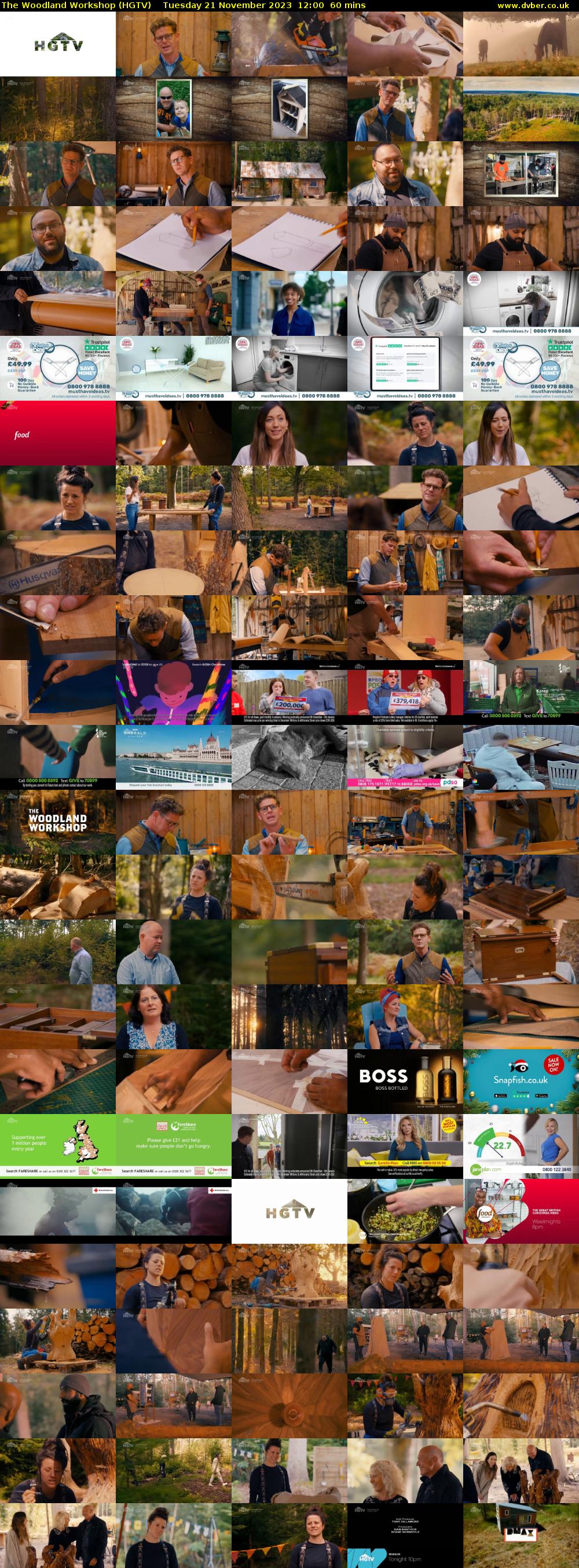 The Woodland Workshop (HGTV) Tuesday 21 November 2023 12:00 - 13:00
