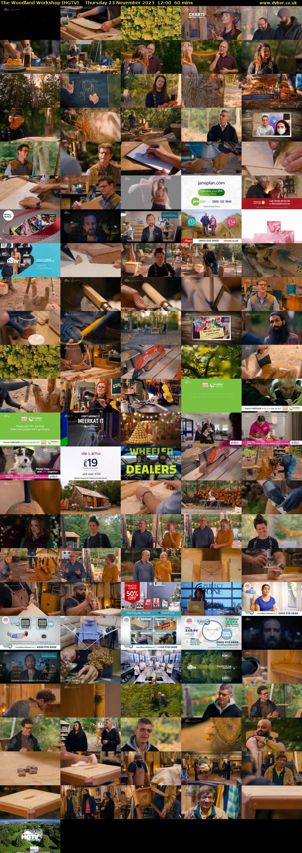 The Woodland Workshop (HGTV) Thursday 23 November 2023 12:00 - 13:00
