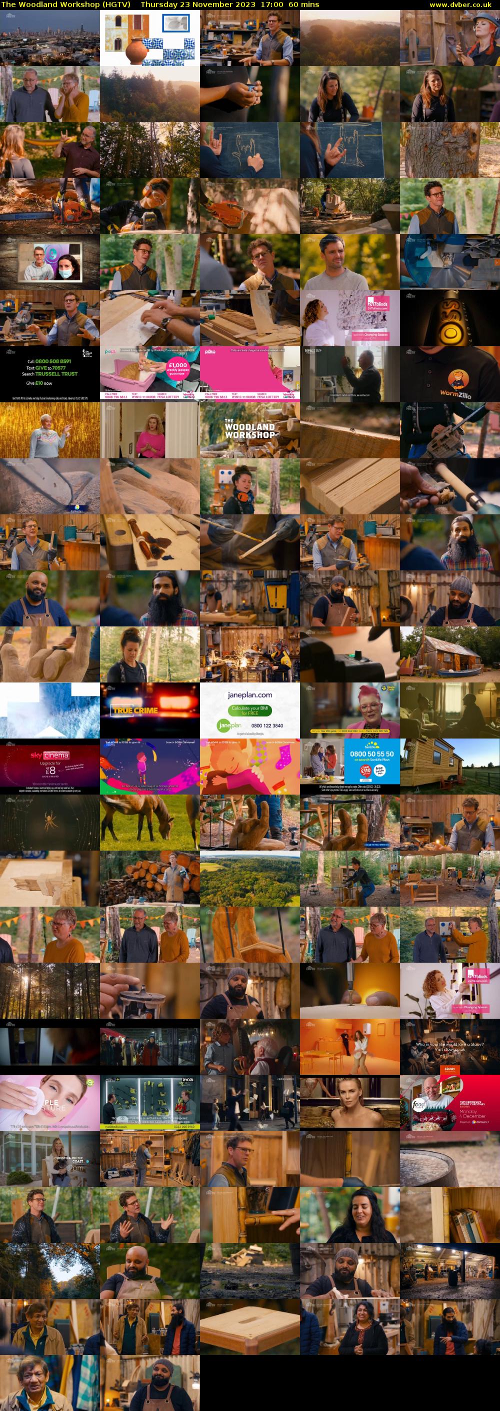 The Woodland Workshop (HGTV) Thursday 23 November 2023 17:00 - 18:00
