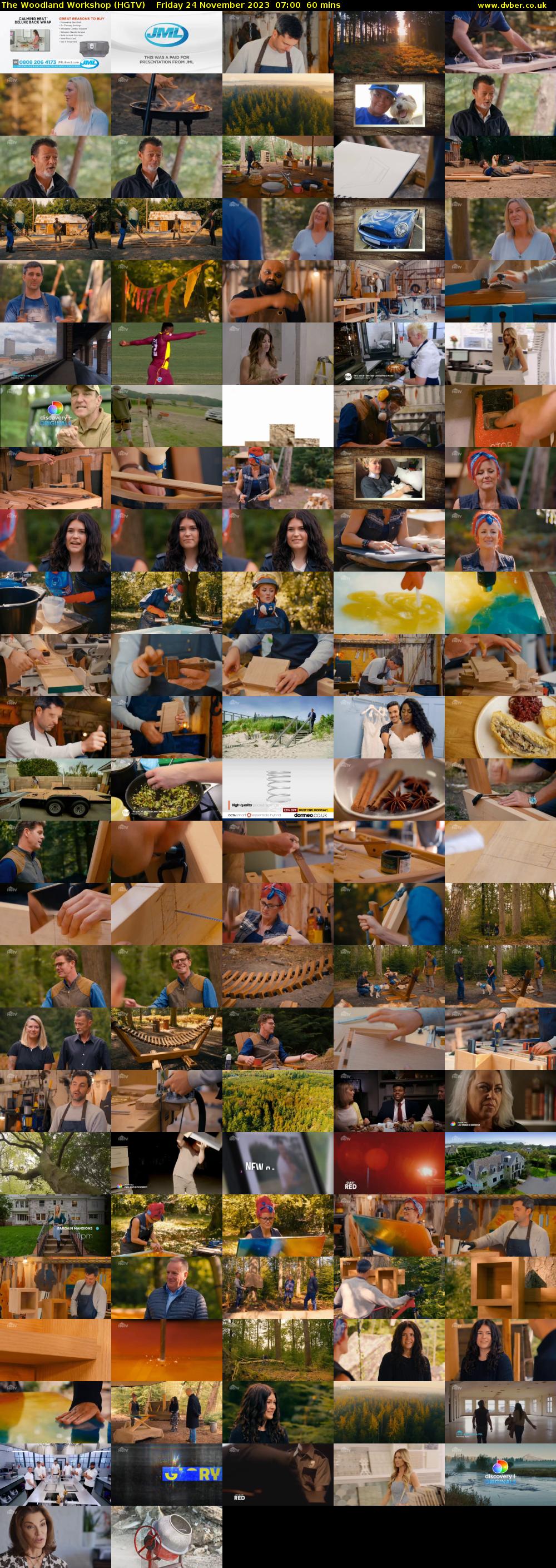 The Woodland Workshop (HGTV) Friday 24 November 2023 07:00 - 08:00