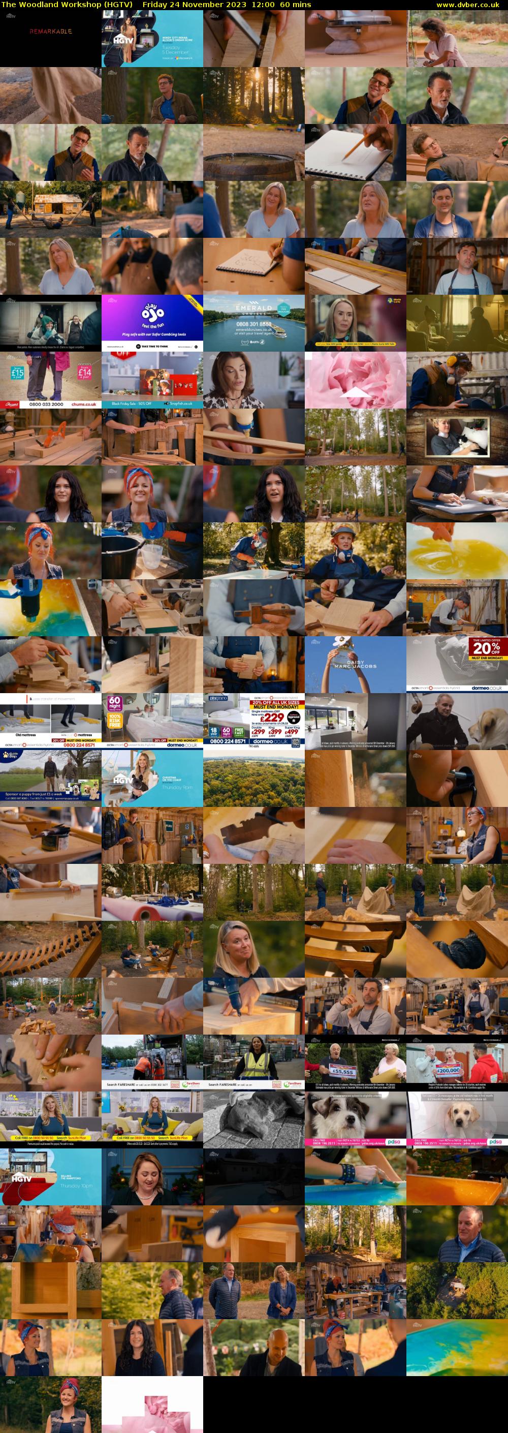 The Woodland Workshop (HGTV) Friday 24 November 2023 12:00 - 13:00