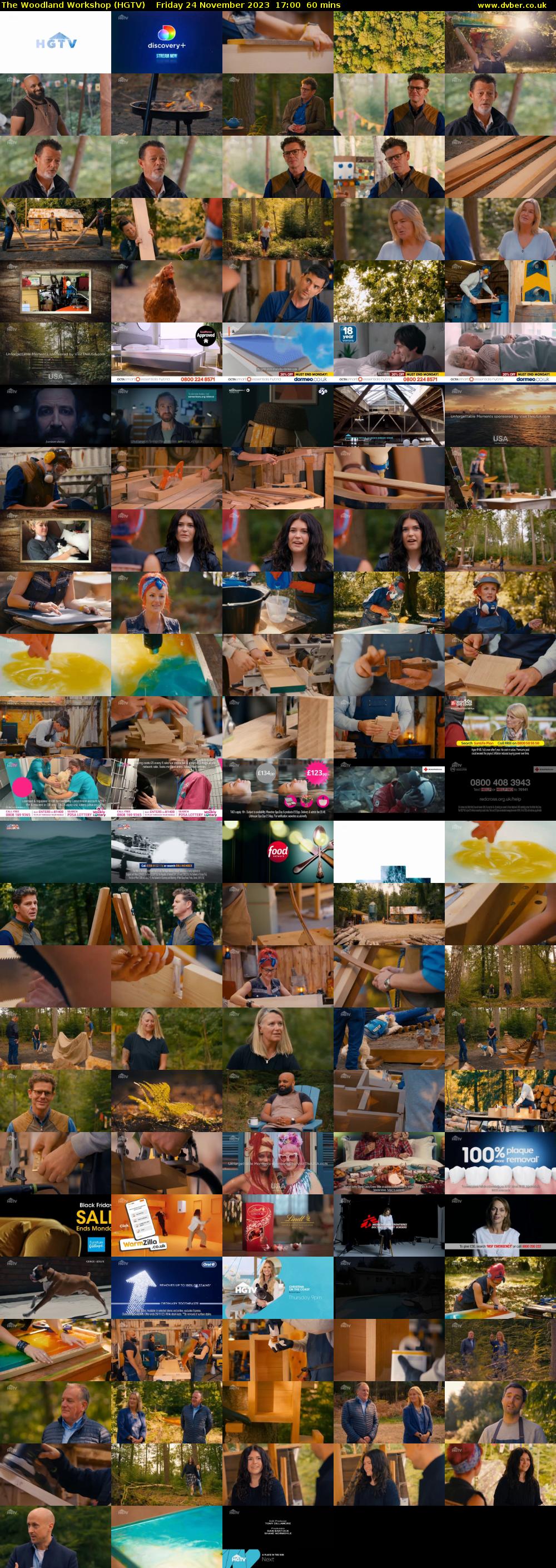 The Woodland Workshop (HGTV) Friday 24 November 2023 17:00 - 18:00