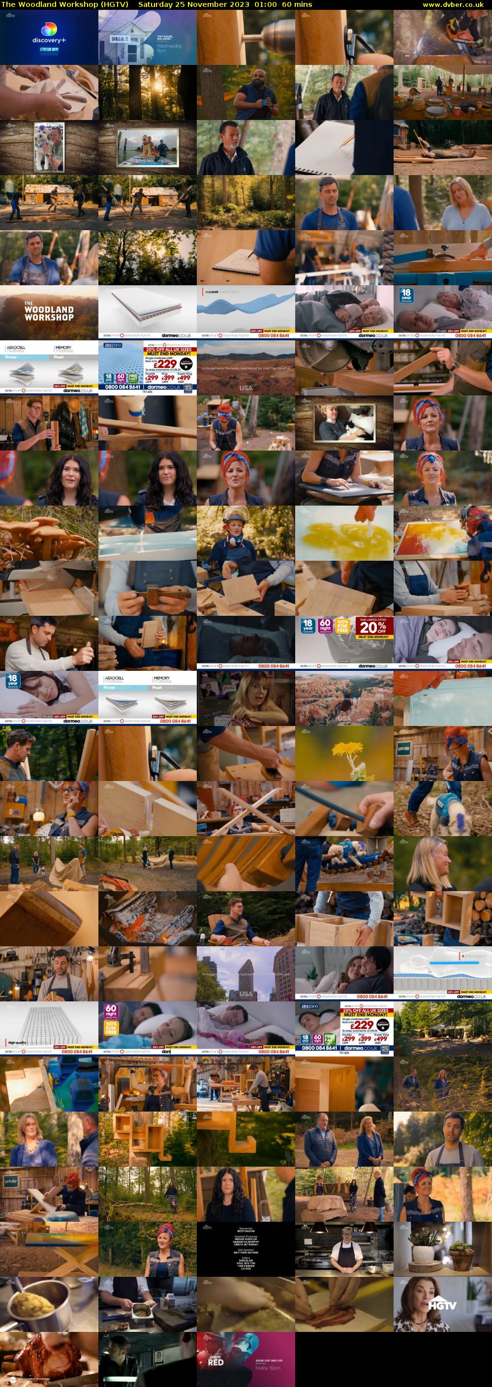 The Woodland Workshop (HGTV) Saturday 25 November 2023 01:00 - 02:00