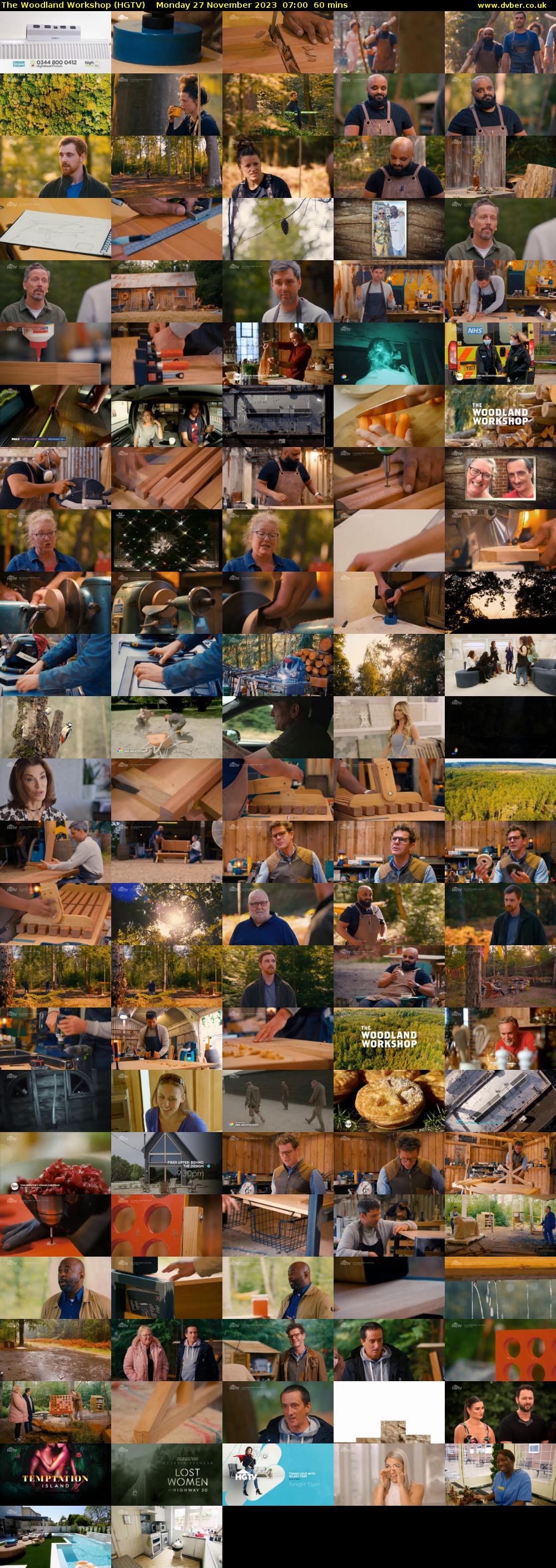 The Woodland Workshop (HGTV) Monday 27 November 2023 07:00 - 08:00