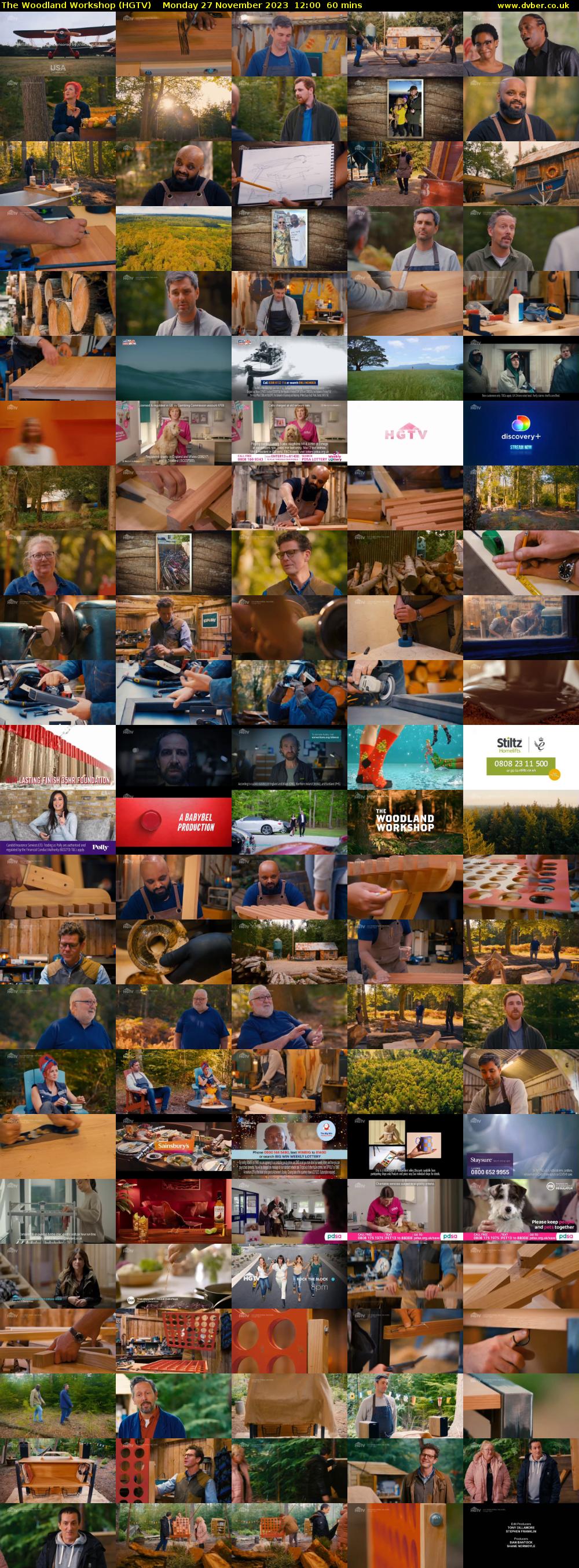 The Woodland Workshop (HGTV) Monday 27 November 2023 12:00 - 13:00