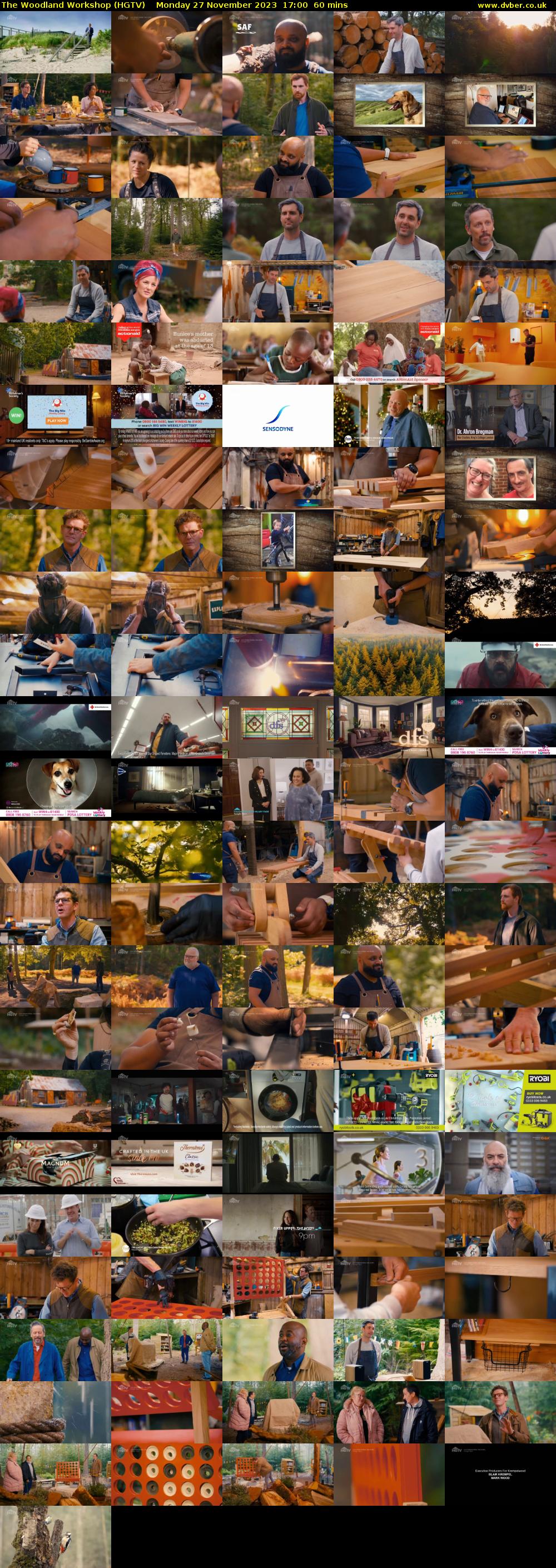 The Woodland Workshop (HGTV) Monday 27 November 2023 17:00 - 18:00