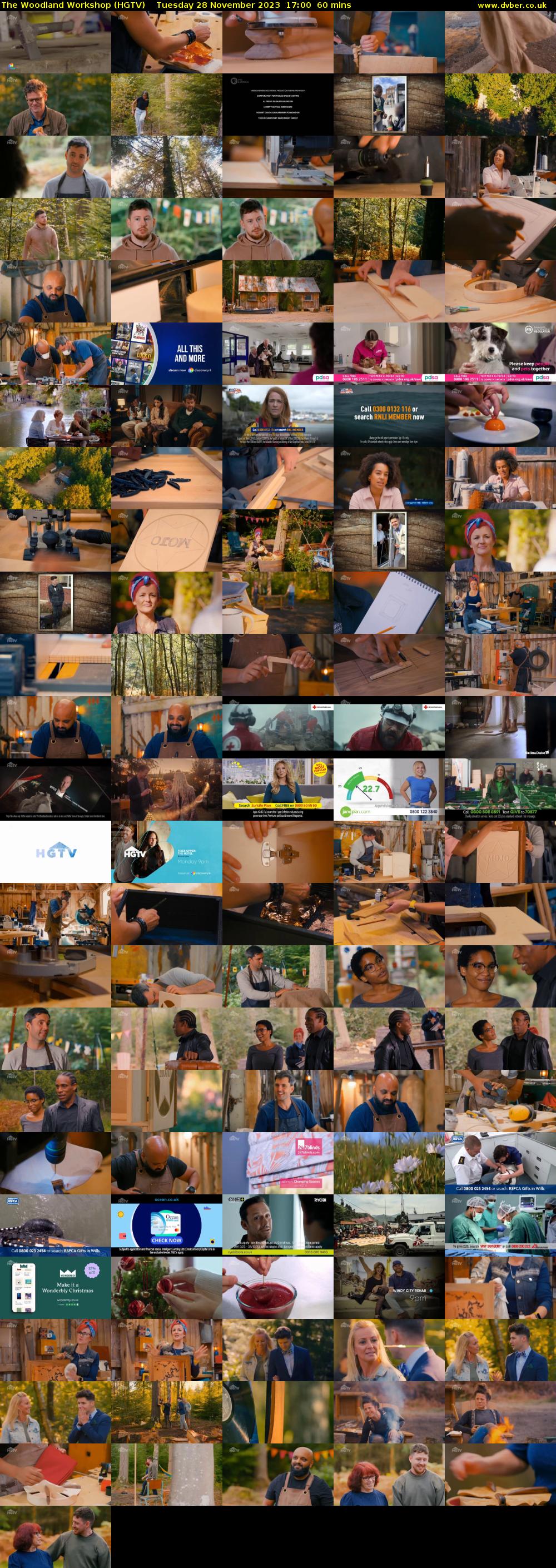 The Woodland Workshop (HGTV) Tuesday 28 November 2023 17:00 - 18:00