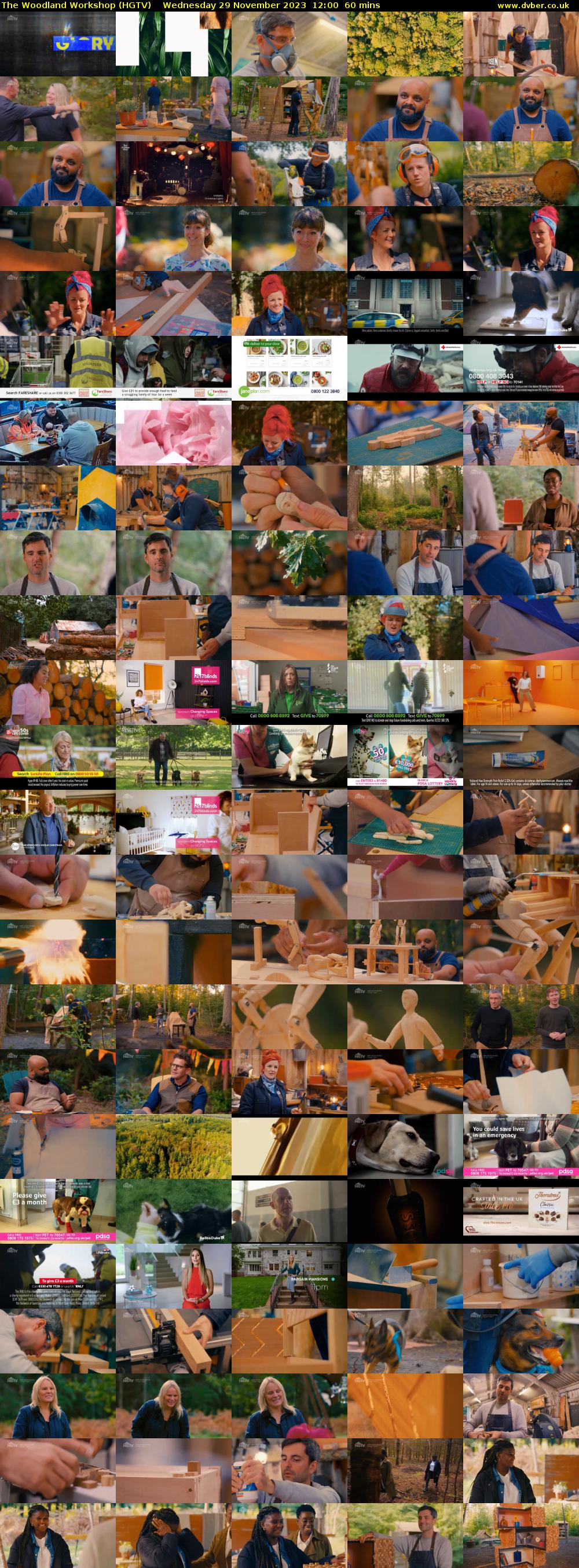 The Woodland Workshop (HGTV) Wednesday 29 November 2023 12:00 - 13:00