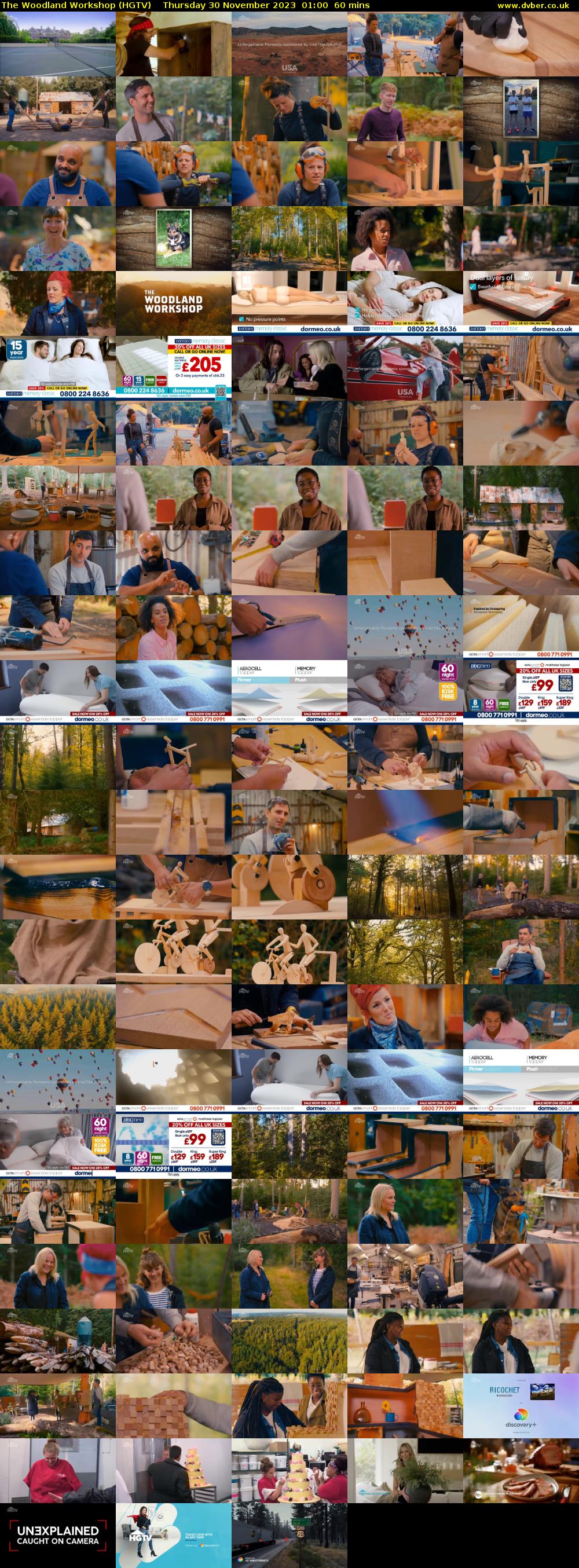 The Woodland Workshop (HGTV) Thursday 30 November 2023 01:00 - 02:00