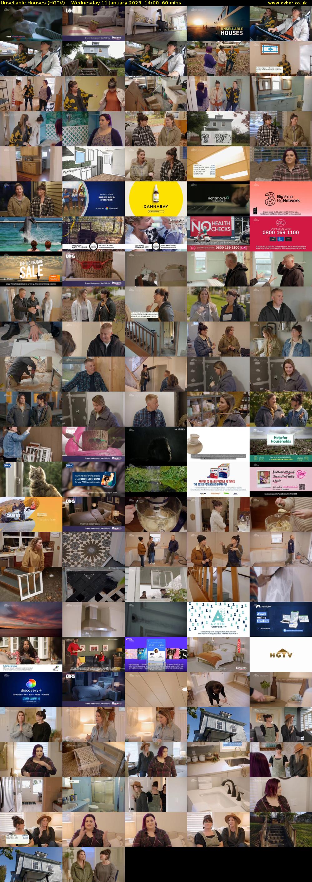 Unsellable Houses (HGTV) Wednesday 11 January 2023 14:00 - 15:00