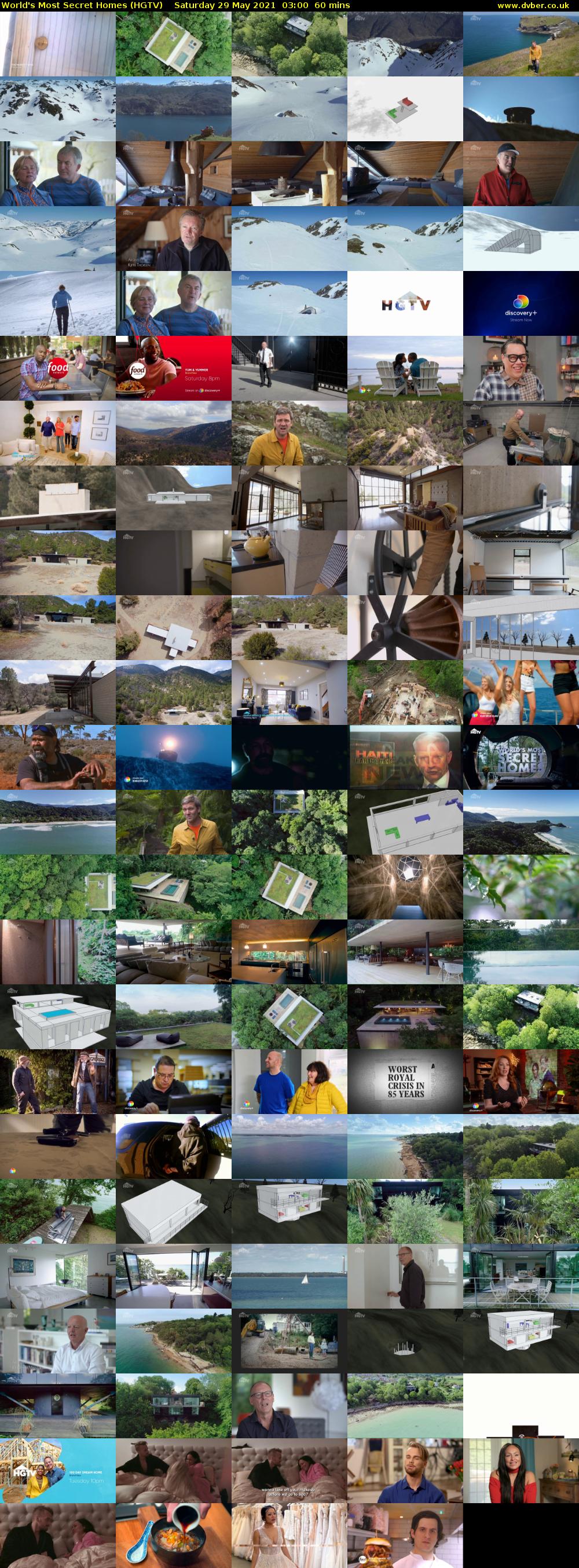 World's Most Secret Homes (HGTV) Saturday 29 May 2021 03:00 - 04:00