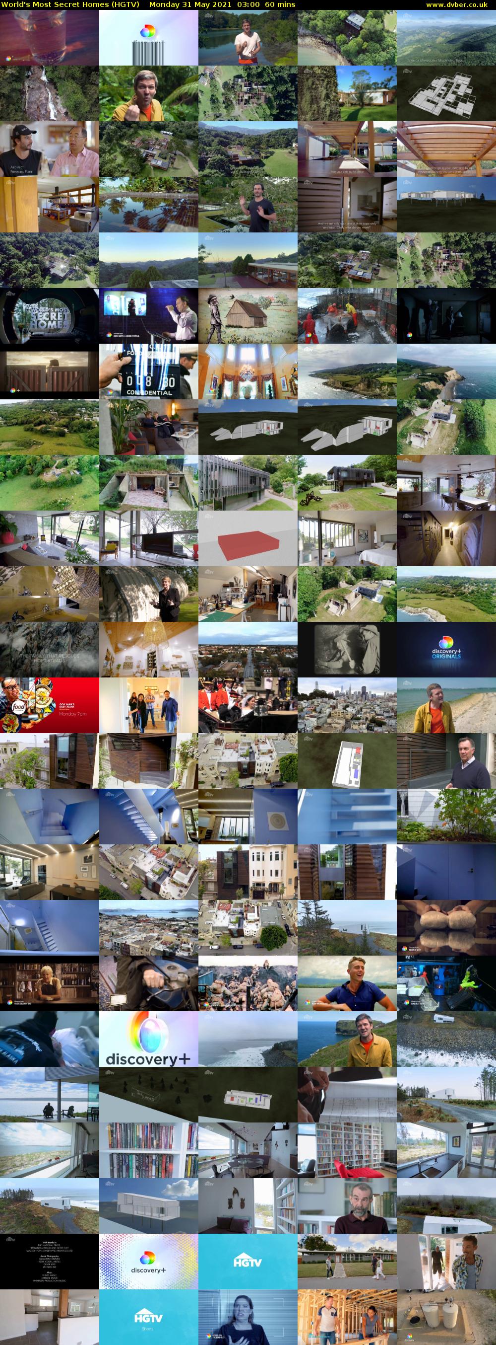 World's Most Secret Homes (HGTV) Monday 31 May 2021 03:00 - 04:00