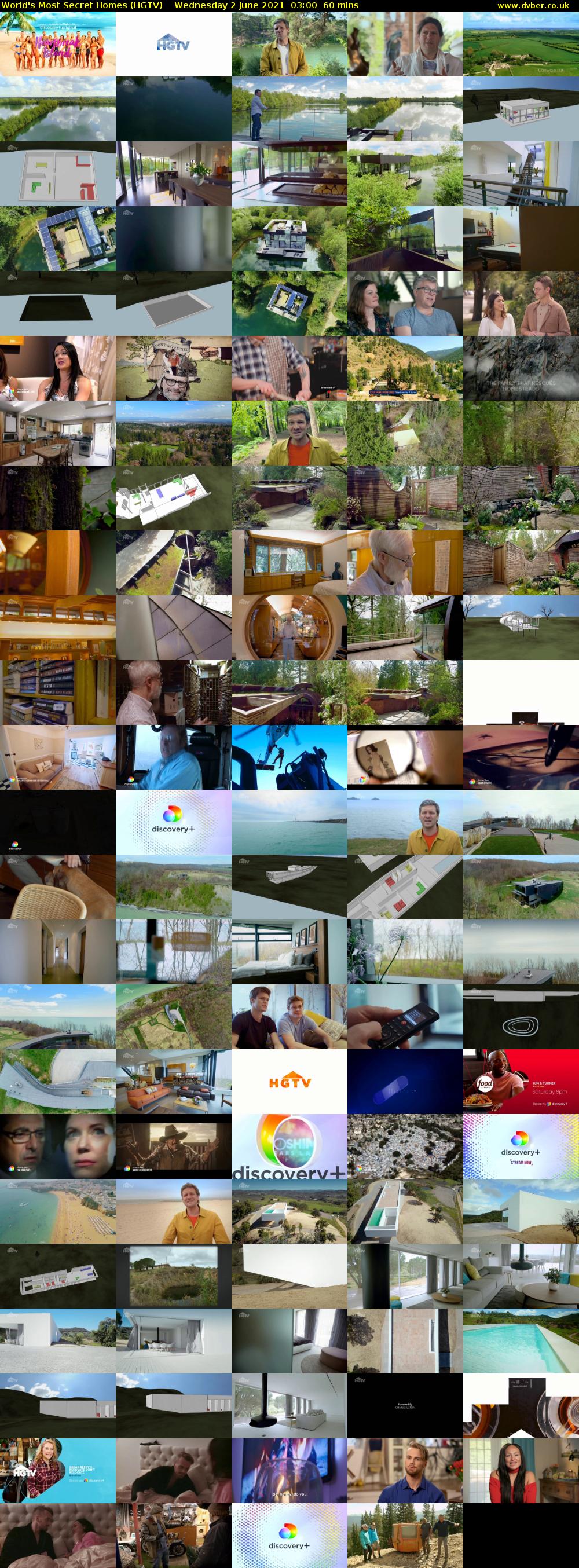 World's Most Secret Homes (HGTV) Wednesday 2 June 2021 03:00 - 04:00
