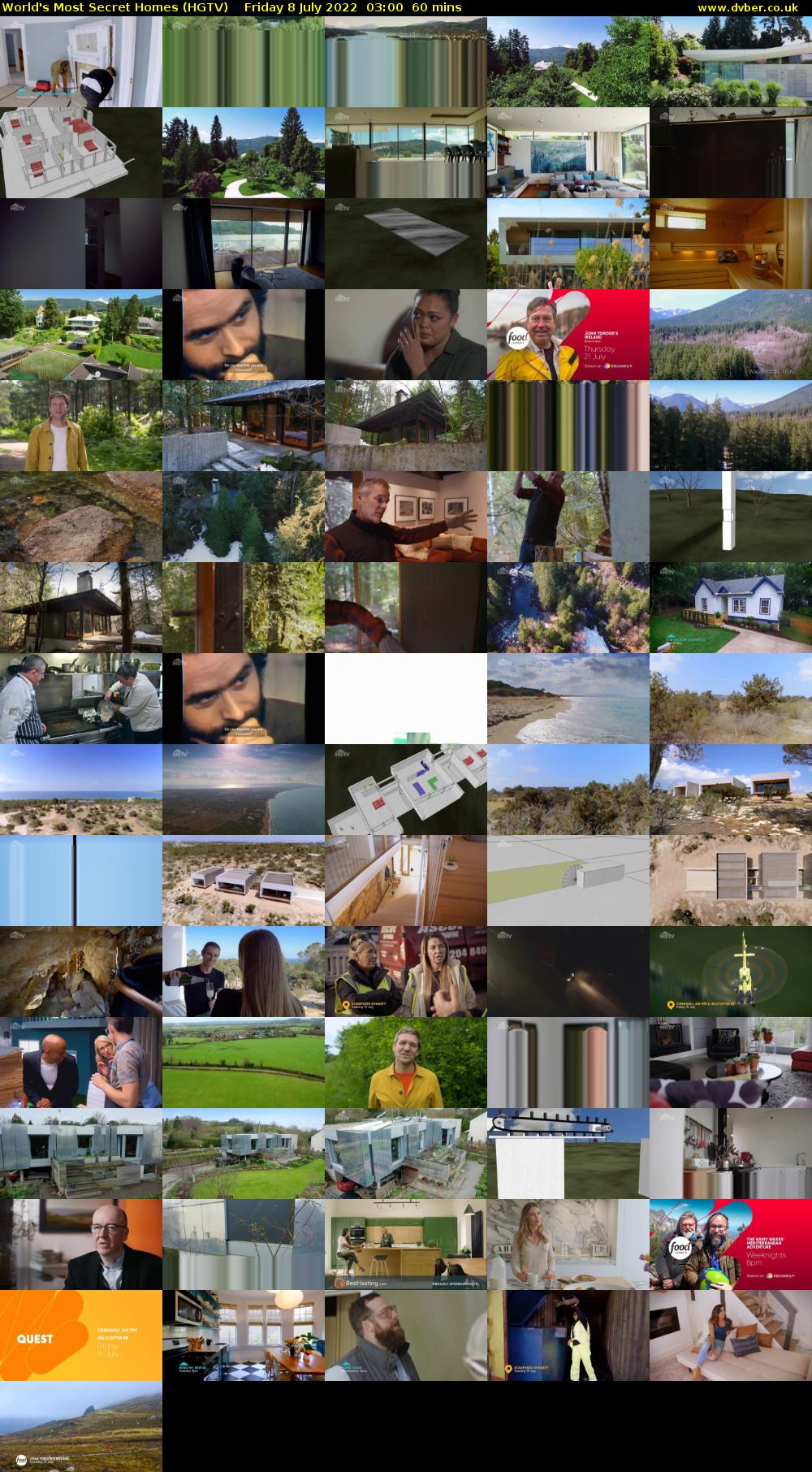 World's Most Secret Homes (HGTV) Friday 8 July 2022 03:00 - 04:00