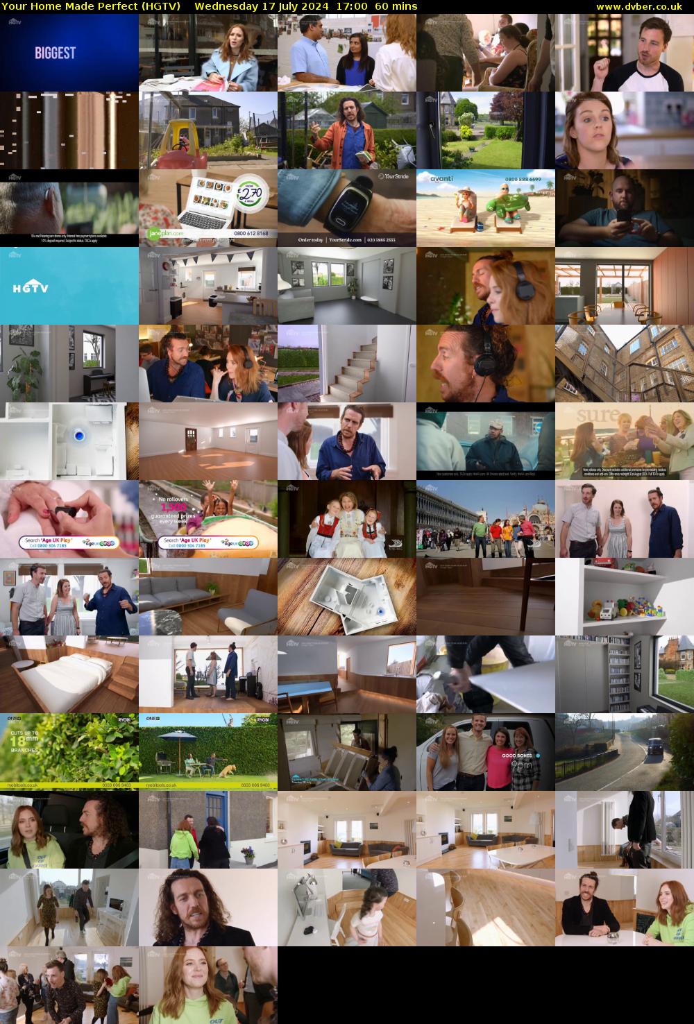 Your Home Made Perfect (HGTV) Wednesday 17 July 2024 17:00 - 18:00