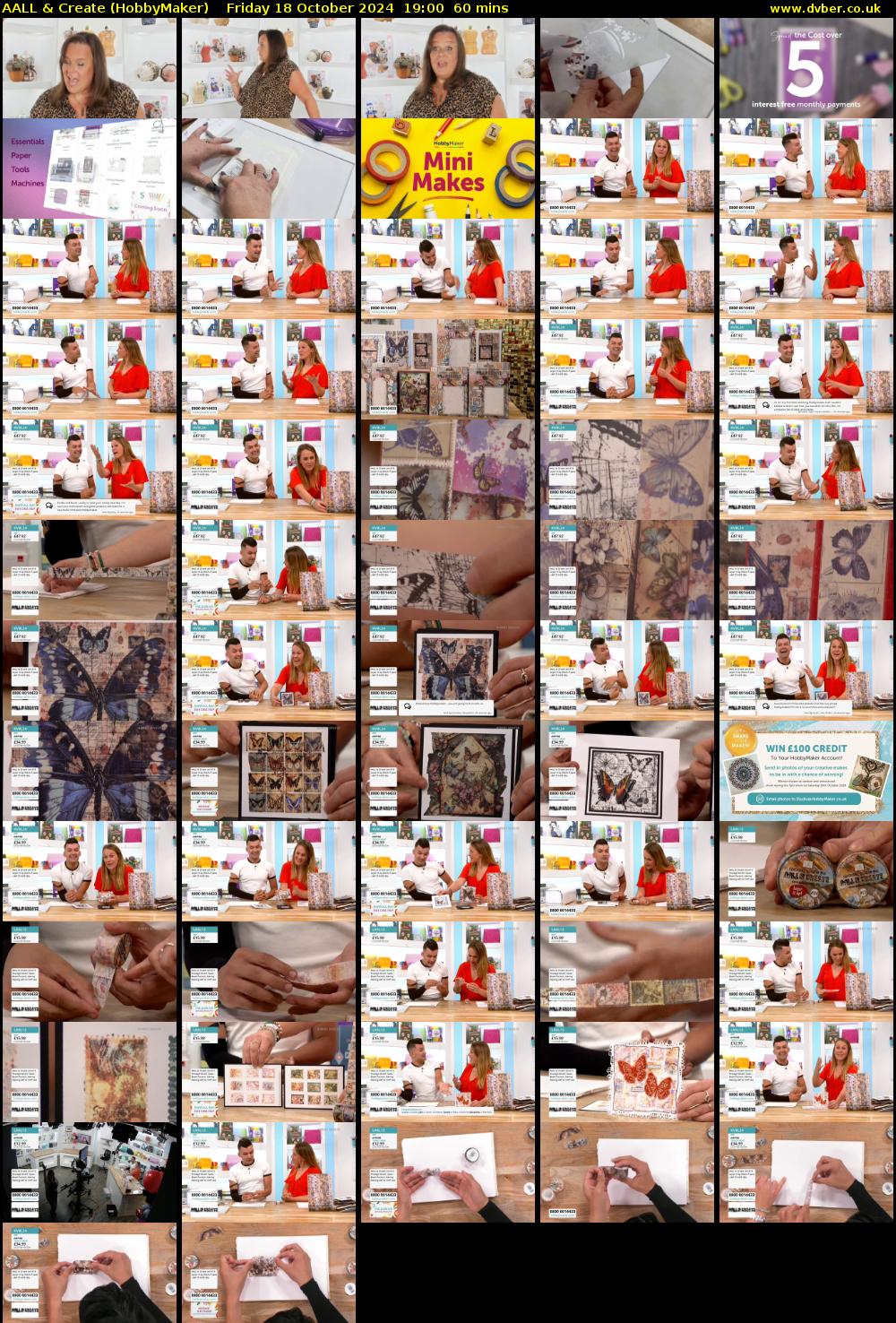 AALL & Create (HobbyMaker) Friday 18 October 2024 19:00 - 20:00