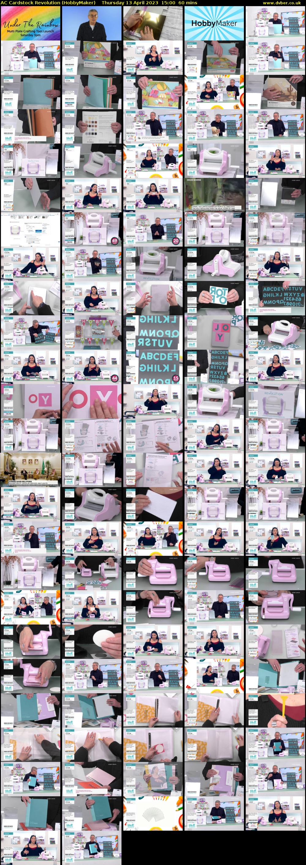 AC Cardstock Revolution (HobbyMaker) Thursday 13 April 2023 15:00 - 16:00
