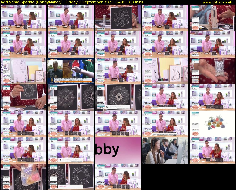 Add Some Sparkle (HobbyMaker) Friday 1 September 2023 14:00 - 15:00