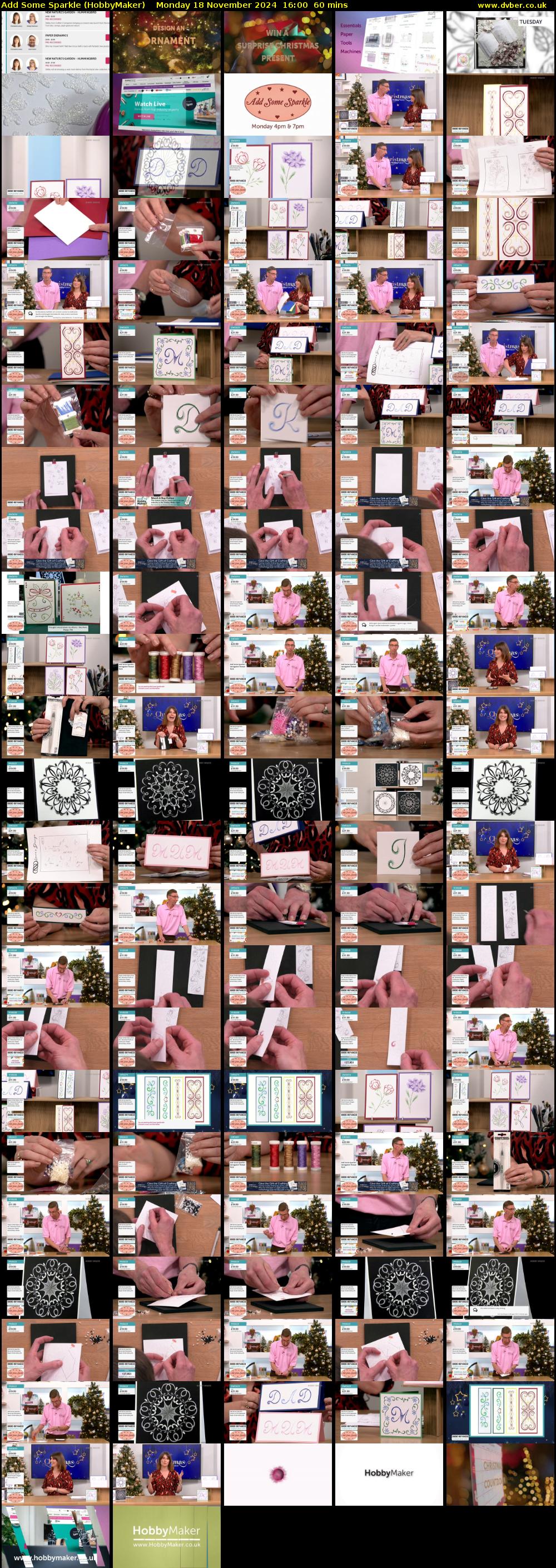 Add Some Sparkle (HobbyMaker) Monday 18 November 2024 16:00 - 17:00